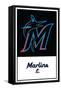 MLB Miami Marlins - Logo 22-Trends International-Framed Stretched Canvas