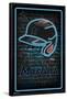 MLB Miami Marlins - Neon Helmet 23-Trends International-Framed Poster