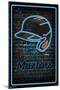 MLB Miami Marlins - Neon Helmet 23-Trends International-Mounted Poster