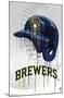 MLB Milwaukee Brewers - Drip Helmet 22-Trends International-Mounted Poster