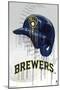 MLB Milwaukee Brewers - Drip Helmet 22-Trends International-Mounted Poster