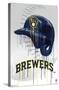 MLB Milwaukee Brewers - Drip Helmet 22-Trends International-Stretched Canvas