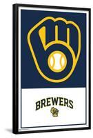 MLB Milwaukee Brewers - Logo 22-Trends International-Framed Poster