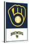 MLB Milwaukee Brewers - Logo 22-Trends International-Stretched Canvas