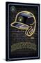 MLB Milwaukee Brewers - Neon Helmet 23-Trends International-Stretched Canvas