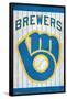 MLB Milwaukee Brewers - Retro Logo-Trends International-Framed Poster