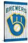 MLB Milwaukee Brewers - Retro Logo-Trends International-Stretched Canvas