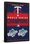 MLB Minnesota Twins - Champions 23-Trends International-Framed Poster