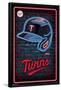 MLB Minnesota Twins - Neon Helmet 23-Trends International-Framed Poster