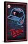 MLB Minnesota Twins - Neon Helmet 23-Trends International-Stretched Canvas