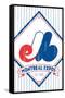 MLB Montreal Expos - Retro Logo 19-Trends International-Framed Stretched Canvas