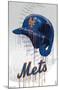 MLB New York Mets - Drip Helmet 22-Trends International-Mounted Poster