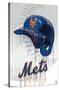 MLB New York Mets - Drip Helmet 22-Trends International-Stretched Canvas