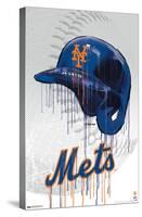 MLB New York Mets - Drip Helmet 22-Trends International-Stretched Canvas