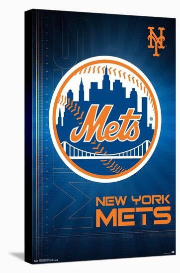MLB New York Mets - Logo 16-Trends International-Stretched Canvas