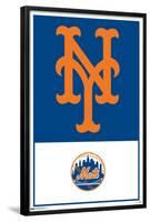 MLB New York Mets - Logo 22-Trends International-Framed Poster