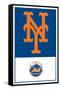 MLB New York Mets - Logo 22-Trends International-Framed Stretched Canvas