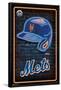 MLB New York Mets - Neon Helmet 23-Trends International-Framed Poster