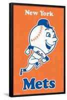 MLB New York Mets - Retro Logo 11-Trends International-Framed Poster