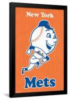 MLB New York Mets - Retro Logo 11-Trends International-Framed Poster