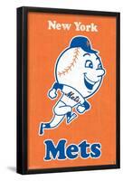 MLB New York Mets - Retro Logo 11-Trends International-Framed Poster