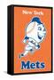 MLB New York Mets - Retro Logo 11-Trends International-Framed Stretched Canvas