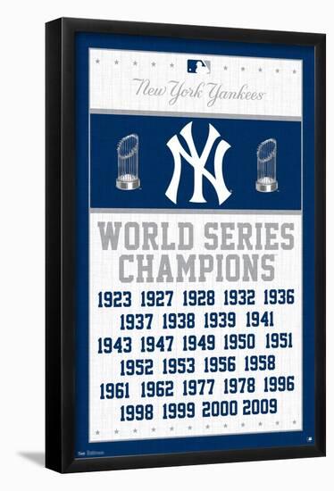 MLB New York Yankees - Champions 13-Trends International-Framed Poster