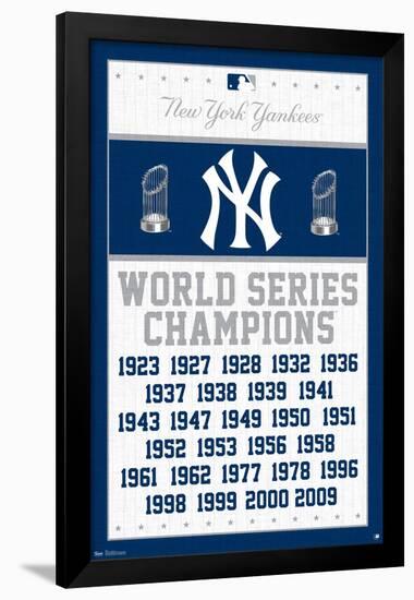 MLB New York Yankees - Champions 13-Trends International-Framed Poster