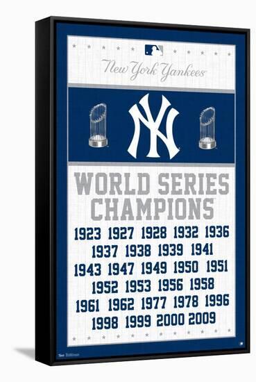 MLB New York Yankees - Champions 13-Trends International-Framed Stretched Canvas