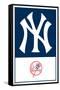 MLB New York Yankees - Logo 22-Trends International-Framed Stretched Canvas