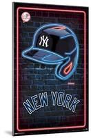 MLB New York Yankees - Neon Helmet 23-Trends International-Mounted Poster