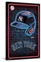 MLB New York Yankees - Neon Helmet 23-Trends International-Stretched Canvas