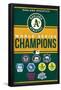 MLB Oakland Athletics - Champions 23-Trends International-Framed Poster