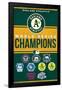 MLB Oakland Athletics - Champions 23-Trends International-Framed Poster