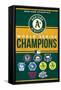 MLB Oakland Athletics - Champions 23-Trends International-Framed Stretched Canvas