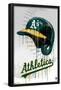 MLB Oakland Athletics - Drip Helmet 22-Trends International-Framed Poster