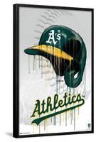 MLB Oakland Athletics - Drip Helmet 22-Trends International-Framed Poster