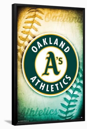 MLB Oakland Athletics - Logo 14-Trends International-Framed Poster