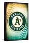 MLB Oakland Athletics - Logo 14-Trends International-Framed Stretched Canvas