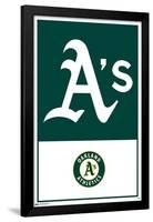 MLB Oakland Athletics - Logo 22-Trends International-Framed Poster