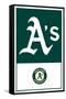 MLB Oakland Athletics - Logo 22-Trends International-Framed Stretched Canvas