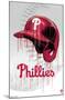 MLB Philadelphia Phillies - Drip Helmet 22-Trends International-Mounted Poster