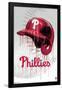 MLB Philadelphia Phillies - Drip Helmet 22-Trends International-Framed Poster