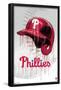 MLB Philadelphia Phillies - Drip Helmet 22-Trends International-Framed Poster