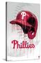 MLB Philadelphia Phillies - Drip Helmet 22-Trends International-Stretched Canvas