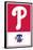 MLB Philadelphia Phillies - Logo 22-Trends International-Framed Poster