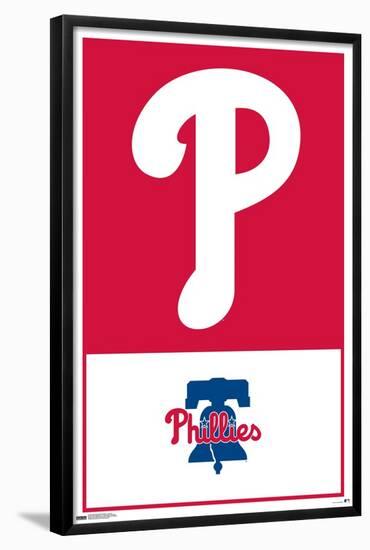 MLB Philadelphia Phillies - Logo 22-Trends International-Framed Poster