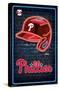 MLB Philadelphia Phillies - Neon Helmet 23-Trends International-Stretched Canvas