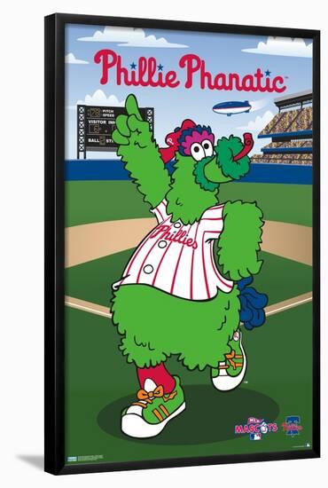 MLB Philadelphia Phillies - Phillie Phanatic-Trends International-Framed Poster