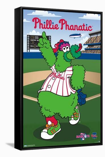 MLB Philadelphia Phillies - Phillie Phanatic-Trends International-Framed Stretched Canvas